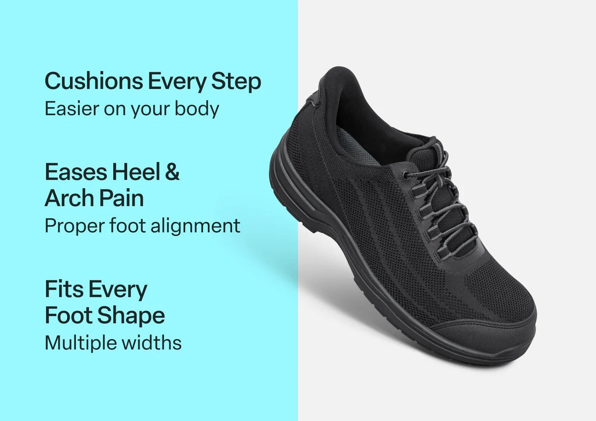 Onyx Hands-Free Work Shoes - Black